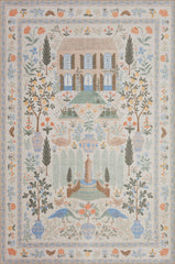 Loloi Rifle Paper Menagerie MEN-03 Rug, Cream / 2'3" x 5'